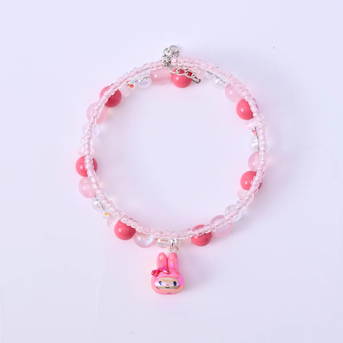 Hello Kitty Kuromi Beaded Bracelet Friend Jewelry Double-layer Rice Qme 2