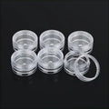 6/50pcs Plastic Sample Bottles, Cream Bottles Mini Cosmetic Container Jars, Suitable for Nail Art Ornaments Powder Storage Qme 50pcs