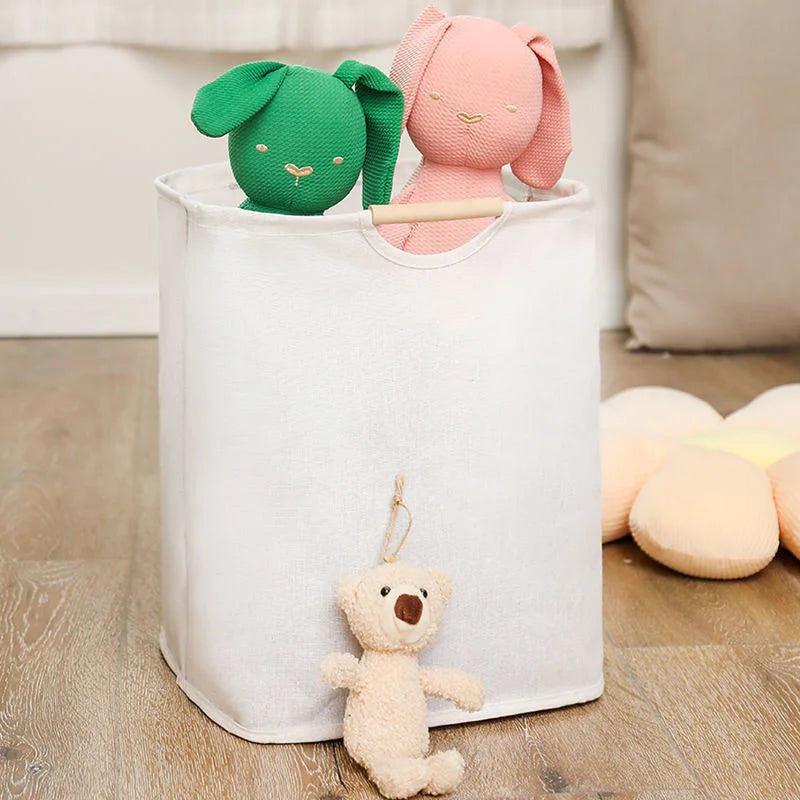 Waterproof Laundry Basket Cotton Linen Dirty Clothes Baskets Laundry Organizer Foldable Sundries Storage Bag Foldabling Hamper Qme A