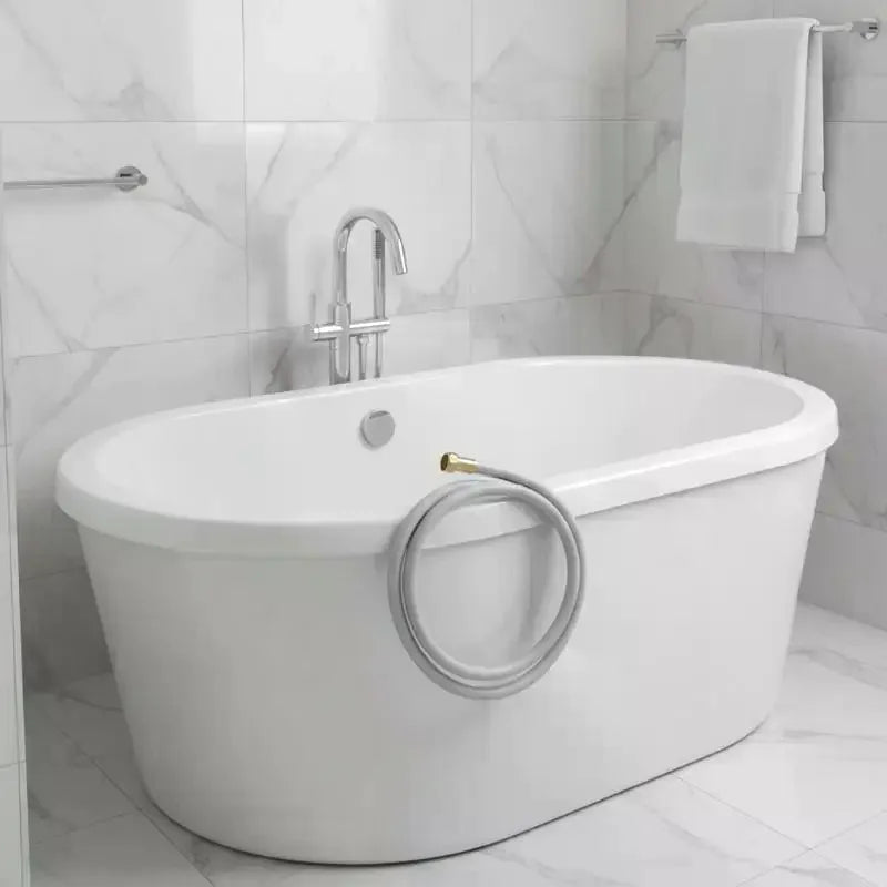 PVC Silicon Shower Hose Flexible Super Durable Suitable For Hot And Cold Water Use And Corrosion-Resistant Steel Cap Connector Qme