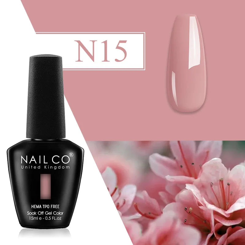 NAILCO Plum Gel Nail Polish Matte Coat Autumn Winter Semi Permanent