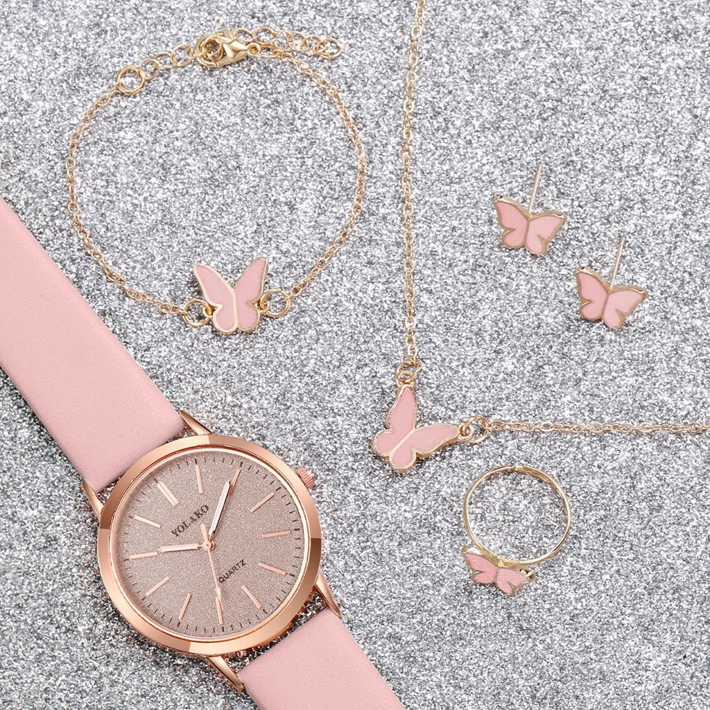 Fashion Starry Sky Women's Watch Quartz Watch with Leather Strap Qme