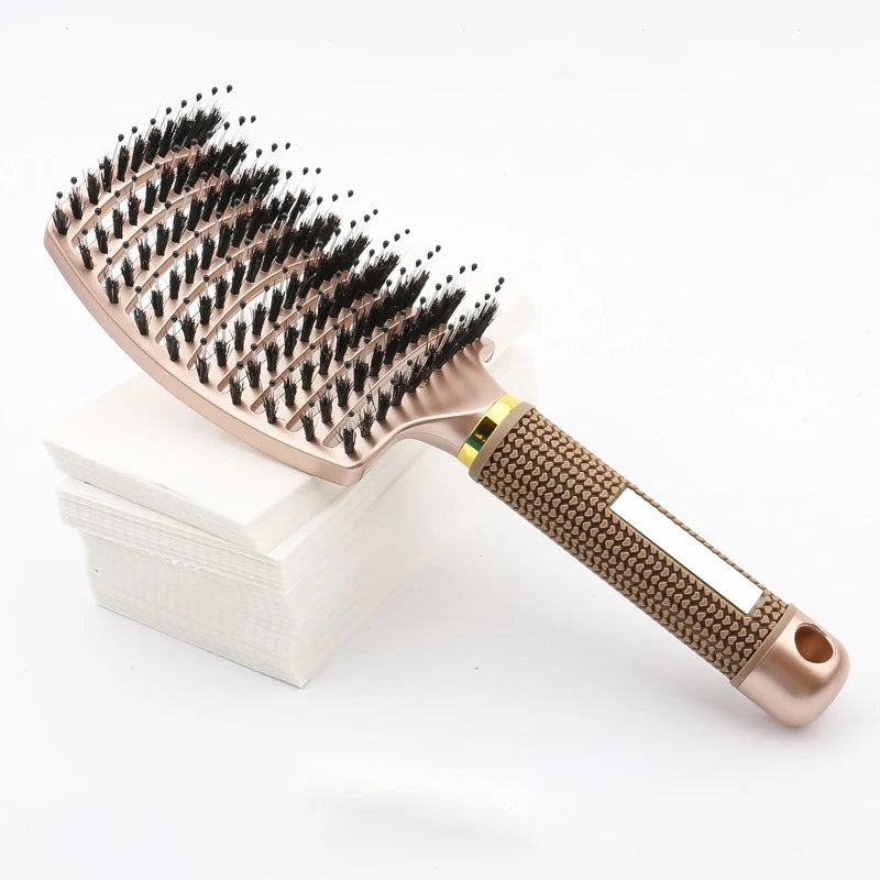 Magic Scalp Massage Brush Detangling Hair Women Wet Curly Comb Fluffy Qme Gold China Mainland