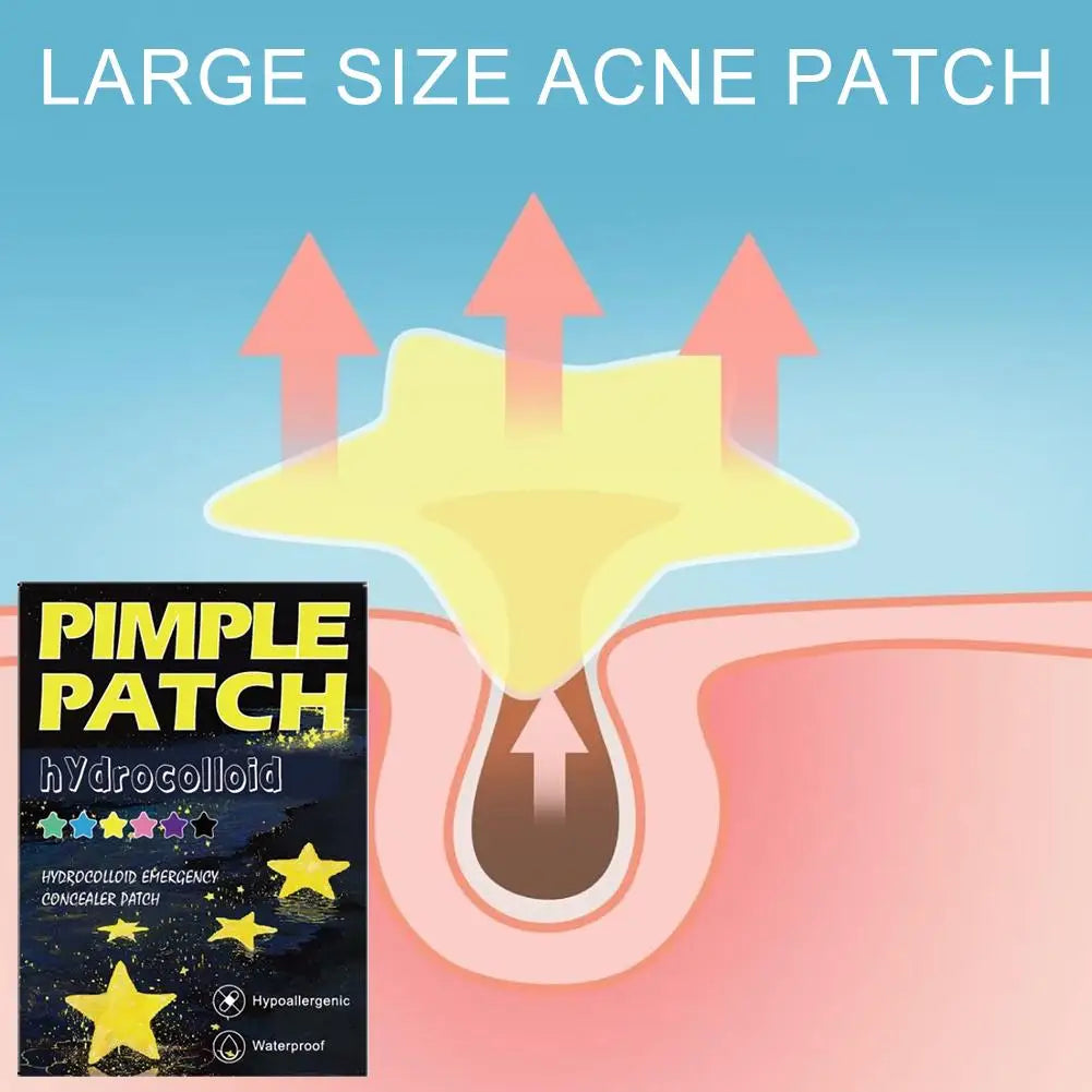 1400pcs Hydrocolloid acne patches, round acne patches, star-shaped acne patches Facial Care Acne Tool Acne Stickers Accessories Qme