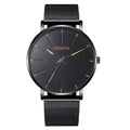 Men's Watch Blue Needle Mesh Strap Watch Geneva Fashion Business Men's Watch Watch Qme Yellow