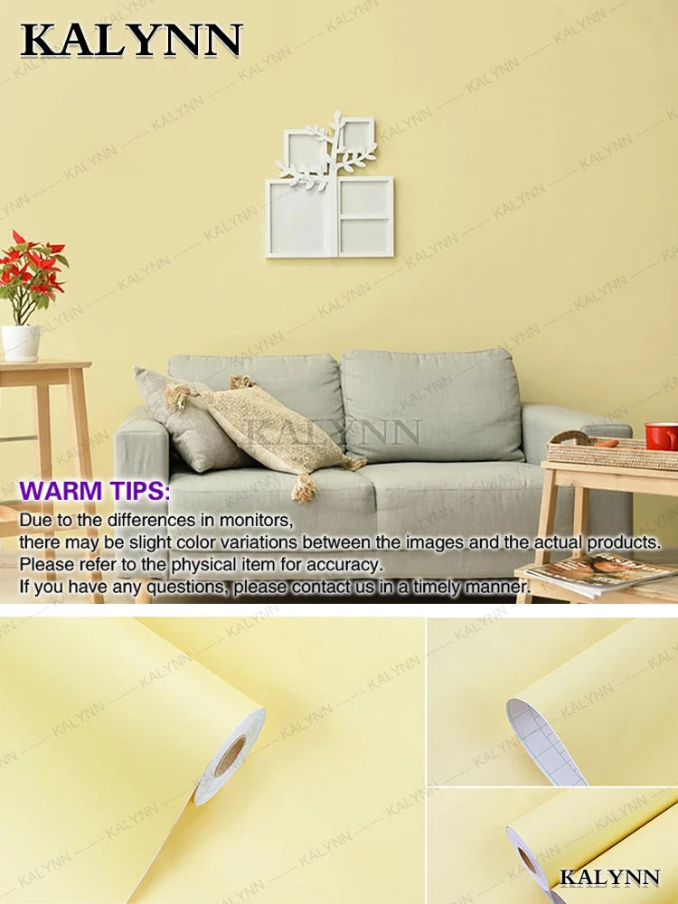 Vinyl Self-adhesive Wallpaper Contact Paper Waterpoof Peel Stick Wall Qme