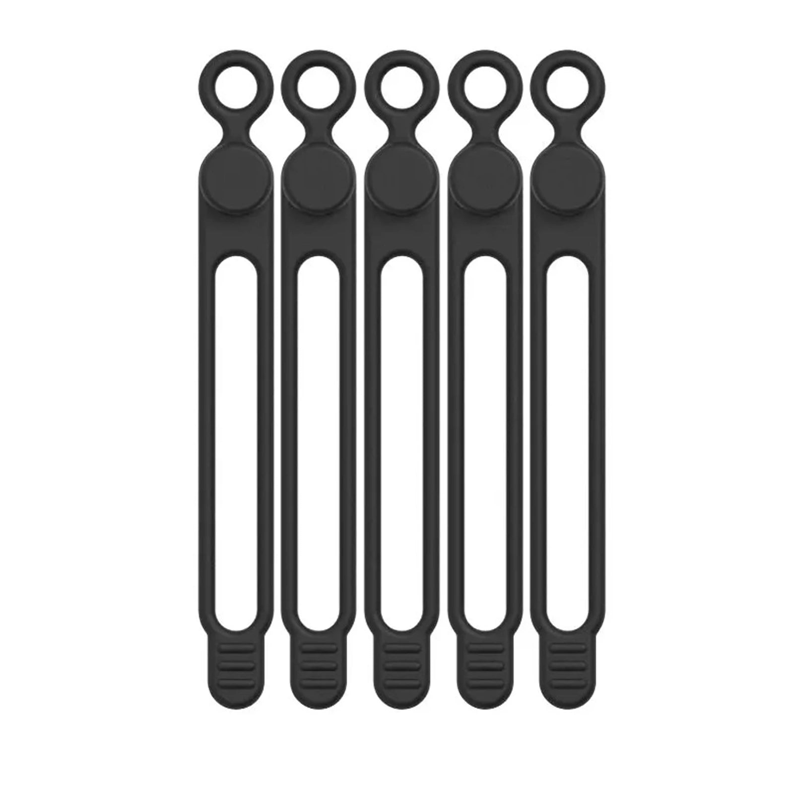 25pcs Silicone Cable Tie, Cable Organizer, Cable Straps, Reusable Cord Tie, Travel Cable Organizer, Cute Elastic Tie, Wire Tie Qme