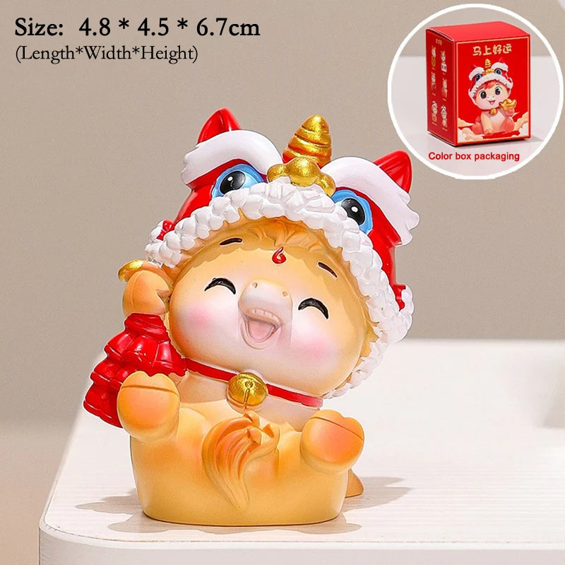 2026 Cute Year Horse Ornament Lucky Toy DIY Desktop Decoration Car