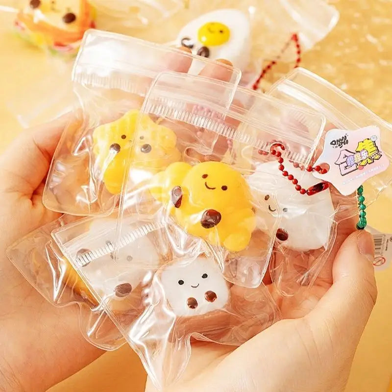 Bread Dumping Food Stress Relief Squeeze Toys Mini Mochi Sensory Qme