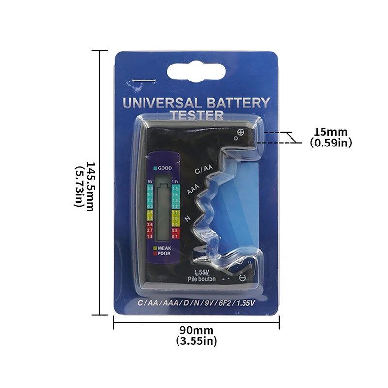 Portable Digital Battery Checker Capacitance Diagnostic Feature Tests Qme