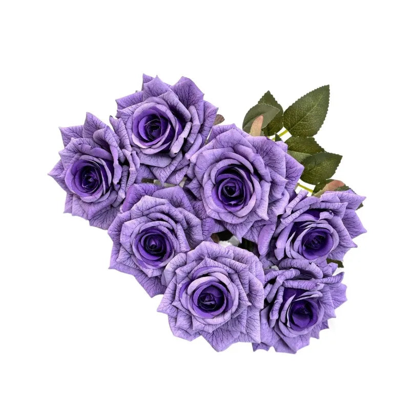 41CM Silk Screen Rose Artificial Flower Wedding Living Room Decoration Road Guide Bouquet, Artificial Flower Qme style 12