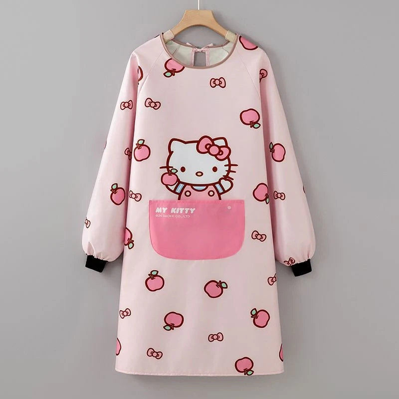 Hello Kitty Fashionable Apron Kitchen Home Use Grease Qme