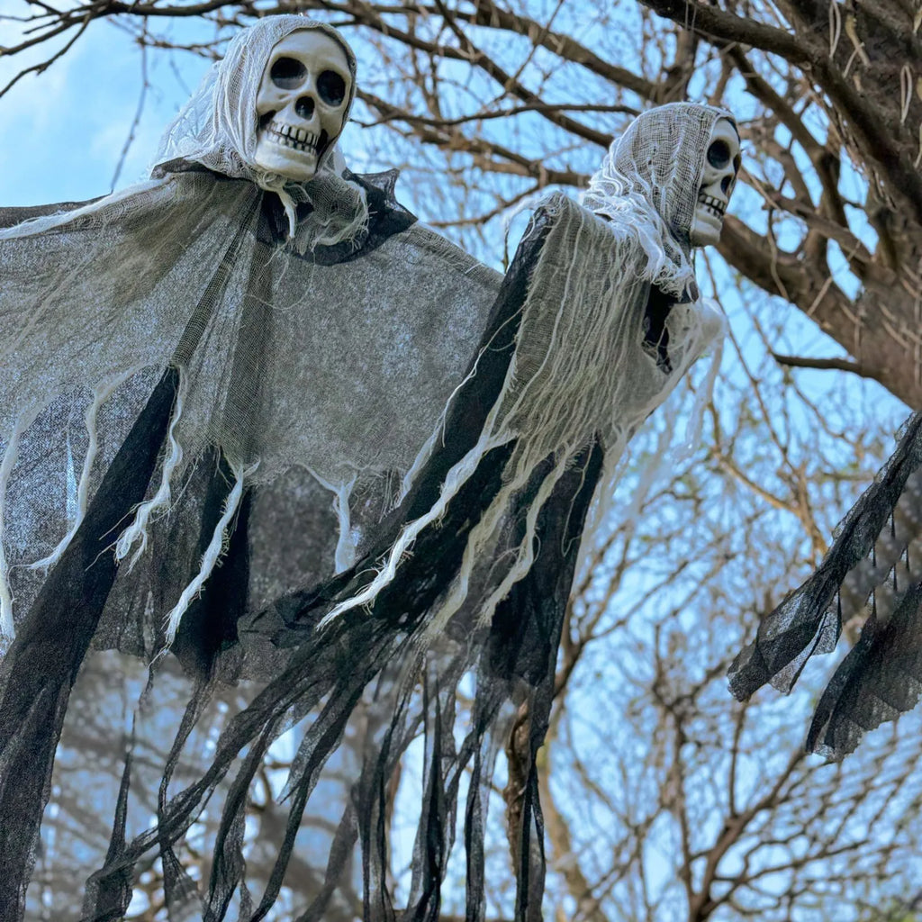 Creepy Scary Animated Skeleton Halloween Party Decoration Ghost House Skeleton Halloween Decorations Props Qme
