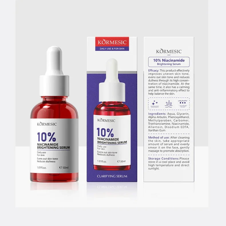 AHA Rejuvenation Niacinamide Brightening Face Serum Hexapeptide Ceramide Panthenol Essence Anti Wrinkle Nourishing Skin Care Qme Nicotinamide Essence