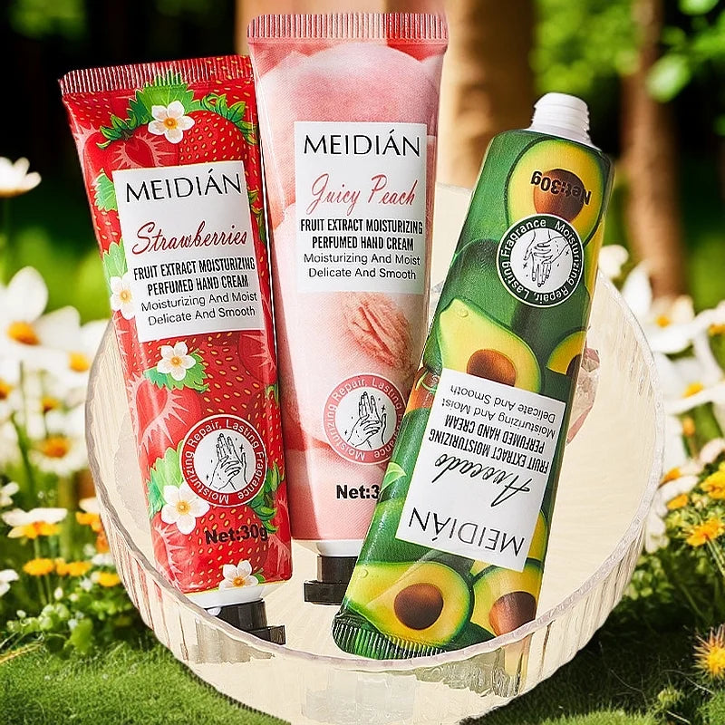 Five Fruit Scented Hand Cream Moisturizing Long-lasting Fragrance Qme