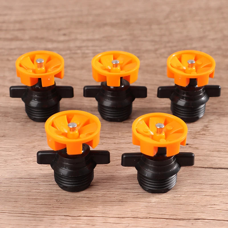 1/5Pcs 1/2" Male Thread Automatic Rotation 360 Degree Watering Nozzle Sprinkler Garden Park Lawn Flower Vegetable Irrigation. Qme