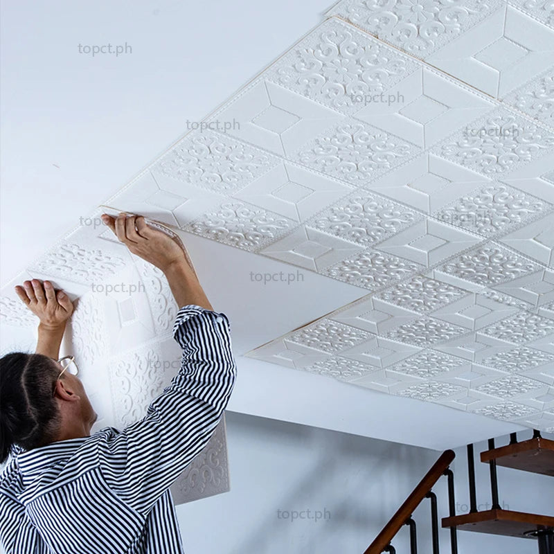 3D Brick Pattern Wall Sticker DIY Self-adhesive Living Room Home Qme