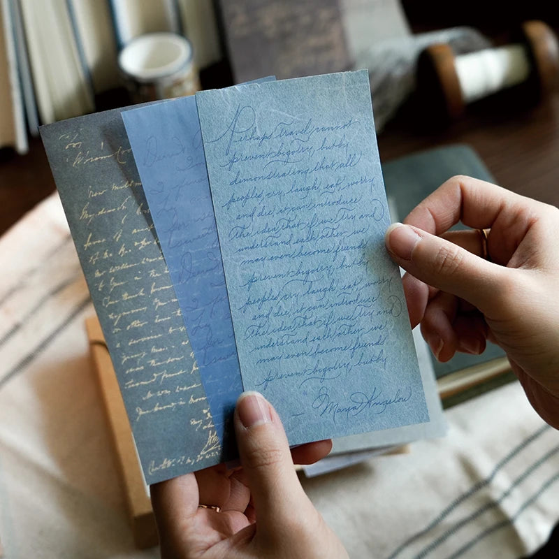 30 pcs Vintage Gentle monologue Decorative paper writable memo Diy Diary Album Scrapbooking material Creativity Background paper Qme