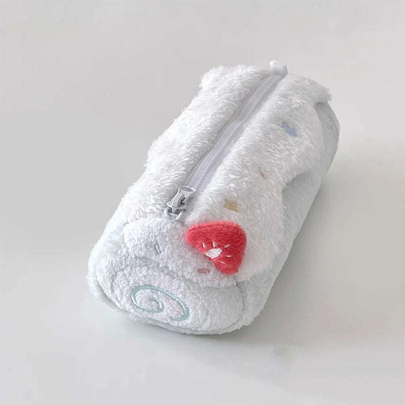 Cute Cake Cosmetics Bag Swiss Roll Plush Pencil Case Kawaii Large Qme A3