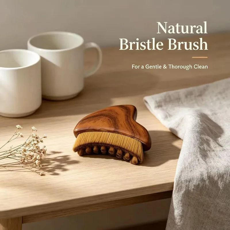 Custom Logo Crescent-shaped Facial Contour Brush Lymphatic Drainage Qme