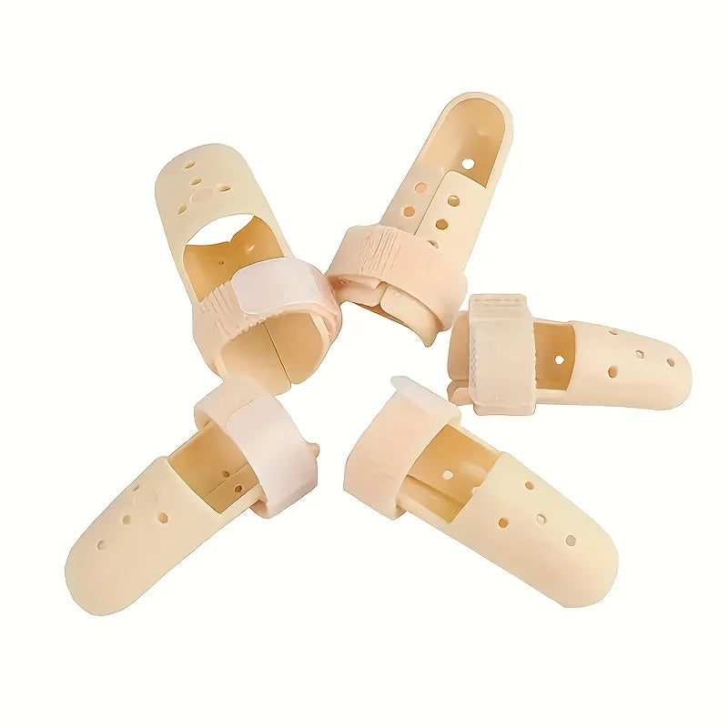 5-pcs Adjustable Finger Splint Men Women Durable PE Material Injury Qme