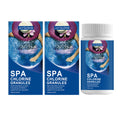 Spa Chlorine Granules Reducing Bacterial & Algae Growth Improving Water Quality Optimize Ph Fast Dissolving Pools Water Purifier Qme 2 x 100g Boxed