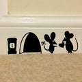 Wall Cute Decoration Black Cartoon Mouse Love Heart Vinyl Art Sticker Qme Default Title