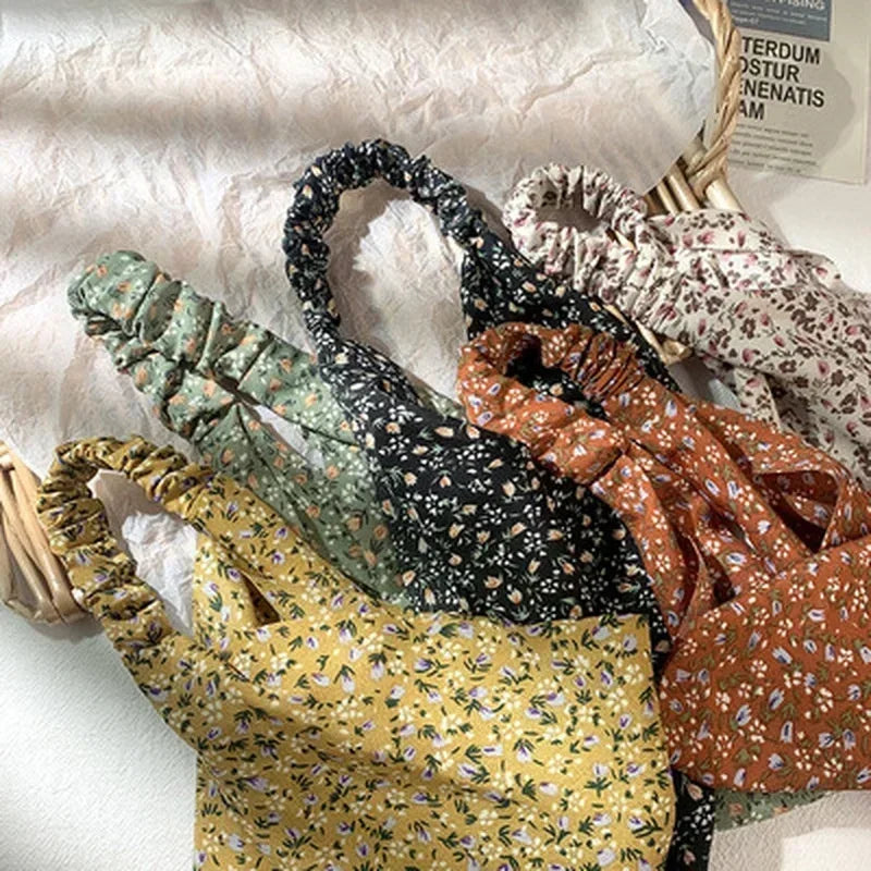 Floral Kerchief Headwear Wrist Head Wrap Scarf Triangular Headscarf Qme