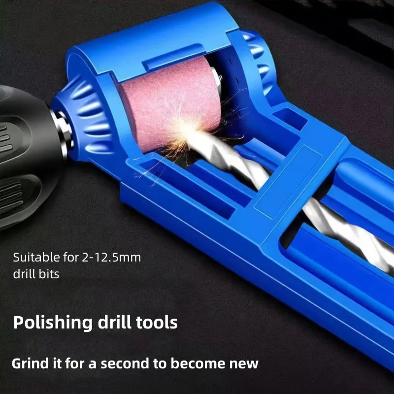 1set Diamond bit sharpener, fixed angle rotary bit polishing tool, plastic body, corundum abrasive Qme