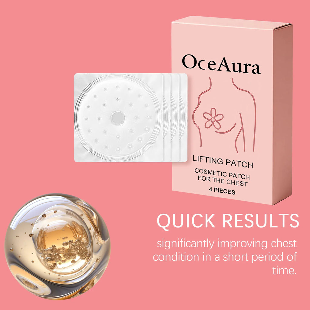 OceAura Chest Lifting Patch Deep Nourishing Skin Elasticity Enhancing Sagging Reducing Plumping Gentle Breast Firming Stickers Qme