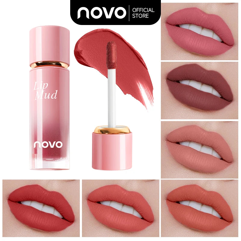 Matte Velvet Liquid Lipstick-Highly Saturated Liquid Lip Mud,Non-Stick Long-Lasting Formula,Soft Mist Not Easy To Fade Lip Gloss Qme