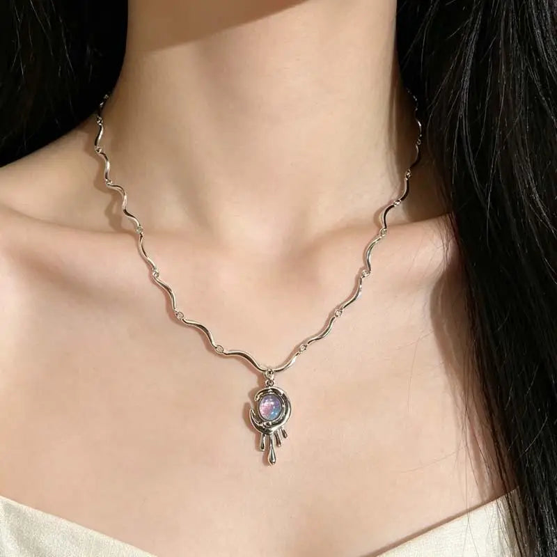Adjustable Pendant Necklace Exquisite Fairy Design Tarnish Resistant for Women Daily Wear Cocktail Party Holiday Gifts Qme A5