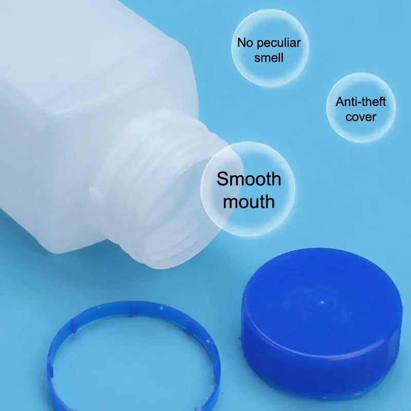 250 500 White HDPE Plastic Empty Square Bottle Reagent Laboratory Qme