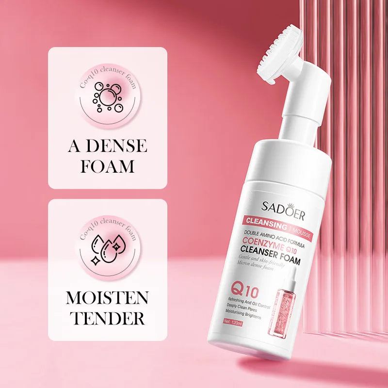 Facial Cleanser Oil Control Shrink Pores Face Wash Foam Face Massasge Facial Hydrating Moisturizing Skin Products Mossee Clean Qme