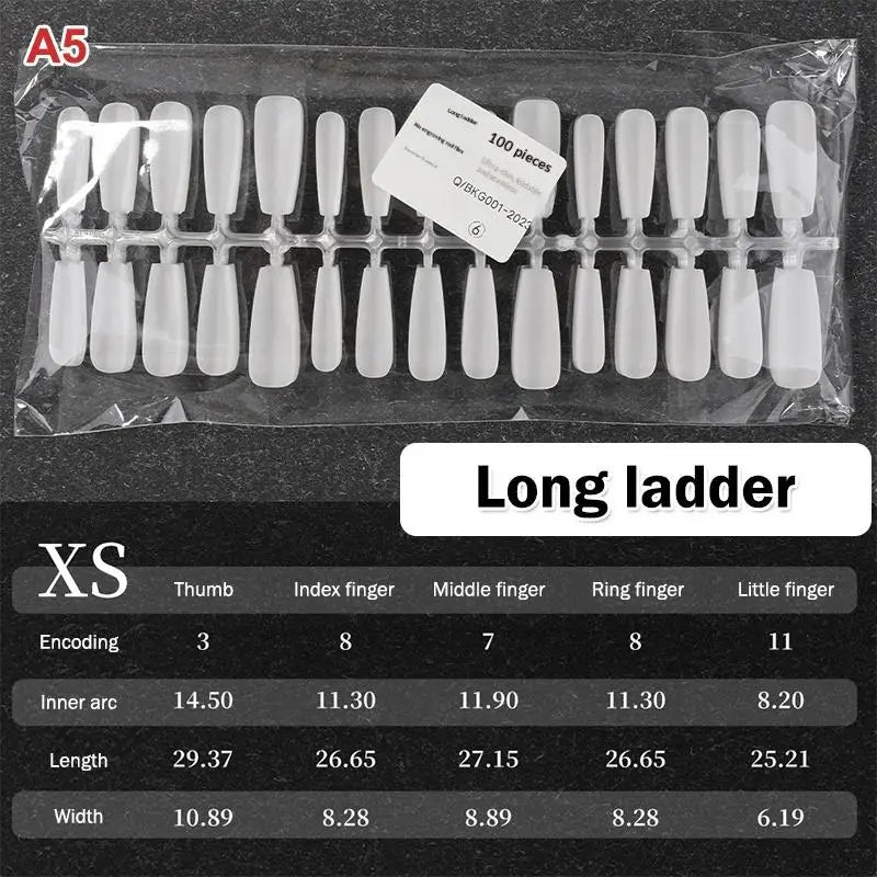 Nail Salon Matte False Tips Box Easy Wear Press Nails Home Manicure Qme A5
