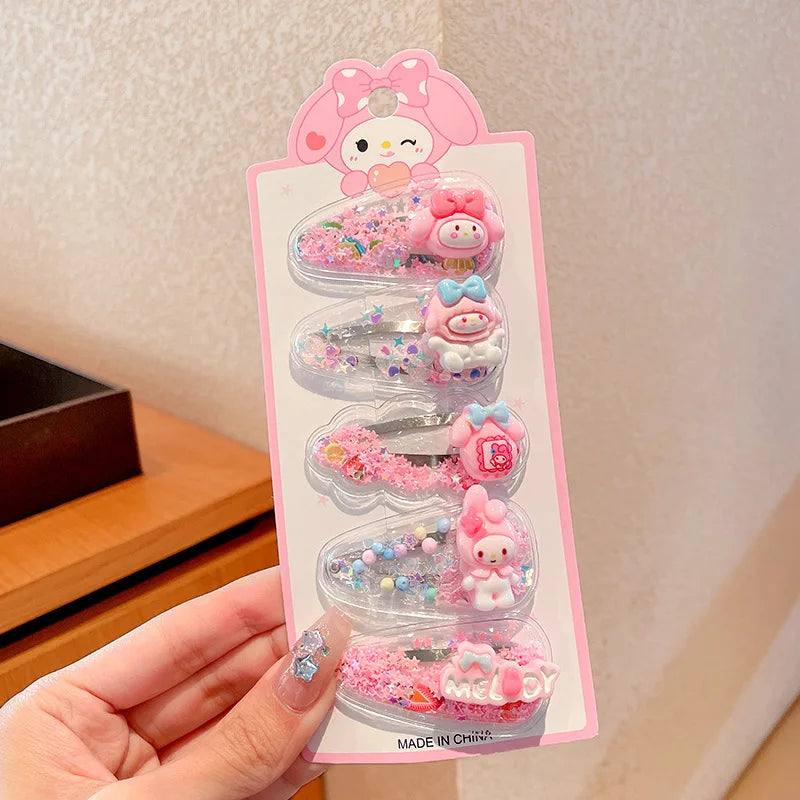 Hello Kitty Kuromi Hair Clip Student-style BB Clips Bangs Sides Qme zaixia-9