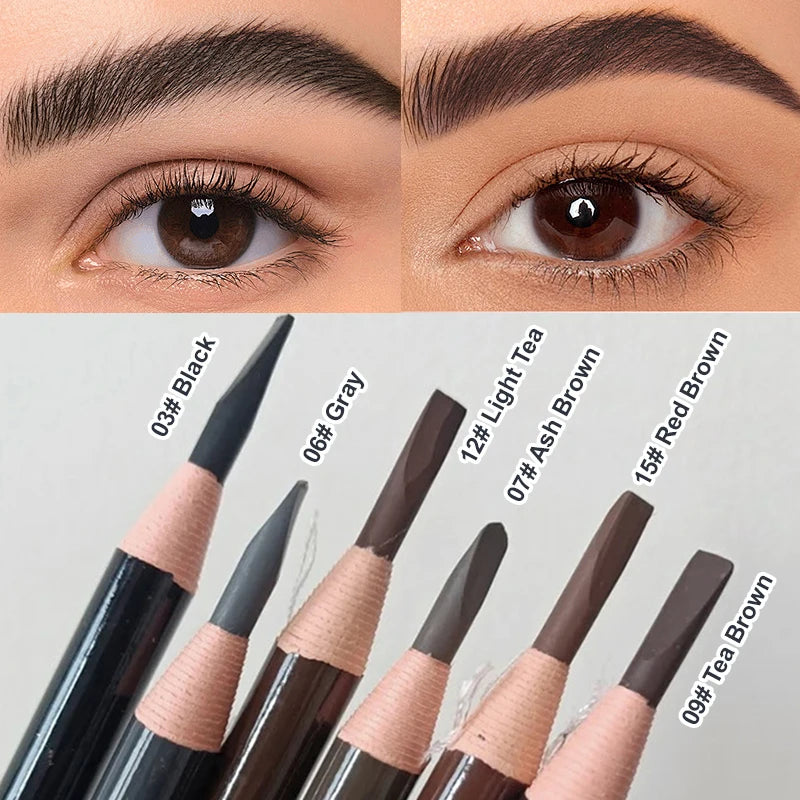 Waterproof Eyebrow Pencil Long Lasting Sweatproof No Fade Peel Off Qme