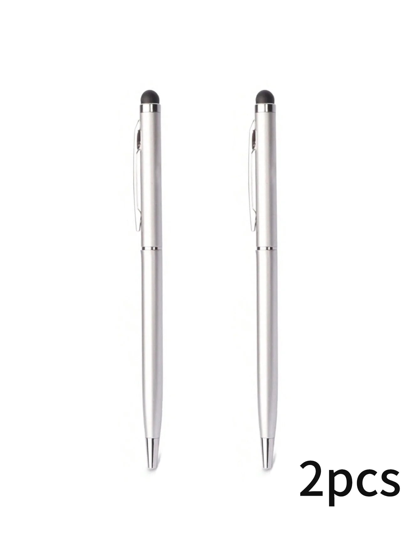 2 Touch Pens Dual-purpose Capacitive Stylus Ballpoint Pen Qme LIGHT BLUE