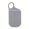 1pc, Household Washboard, Washboard with Hook for Hanging, Non-slip Rubber Washboard, Mini Portable Washboard Qme Gray