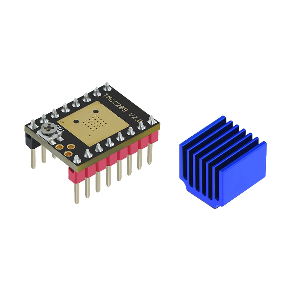 TMC2209 V2.0 Stepper Motor Driver 2.5A Peak Stepstick Silent Driver Support Step/Dir and Uart Mode for 3D Printer SKR V1.3/1.4 Qme