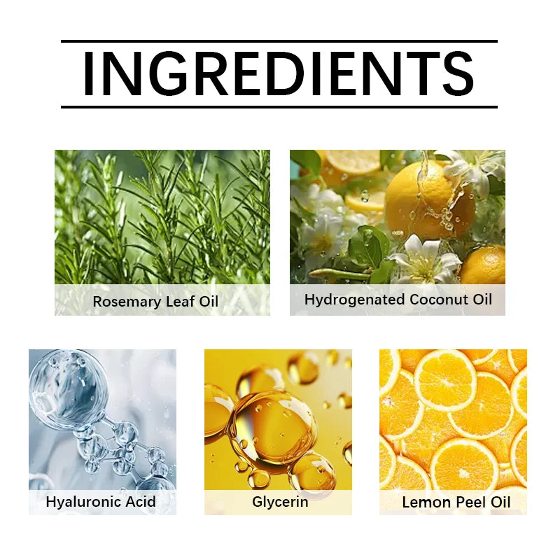 Rosemary Shampoo Hair Growth Soap Moisturizing Oil Control Non Irritating Increase Gloss Nourishing Hair Strengthening Shampoo Qme