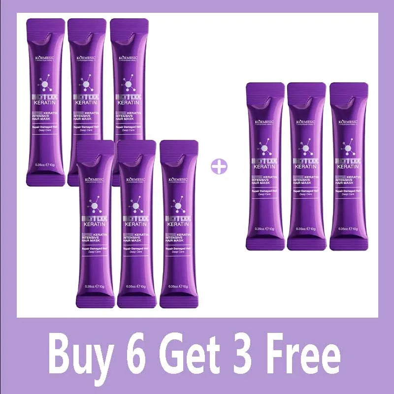Keratin Hair Mask Magical 5 Second Repair Damage Frizzy Soft Smooth Shiny Hair Deep Moisturize Treat Repair Hair Care Mask Qme Buy 6 Get 3 Free
