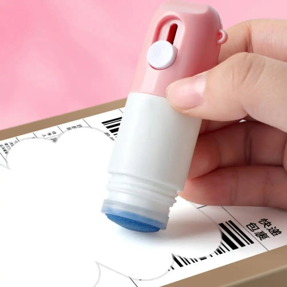 Thermal Paper Eraser Roller Stamp Identity Protection Theft Qme