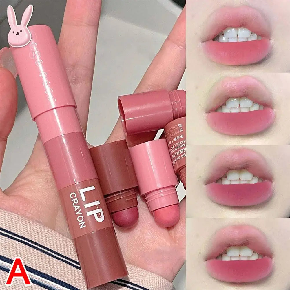 4 In 1 Matte Lipstick Pencil Kit Combo Velvet Sexy Red Lip Tint Non-stick Cup Multicolour Lipstick Pen Makeup Lips Cosmetic Set Qme A-01 CN