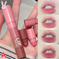 4 In 1 Matte Lipstick Pencil Kit Combo Velvet Sexy Red Lip Tint Non-stick Cup Multicolour Lipstick Pen Makeup Lips Cosmetic Set Qme A-01 CN