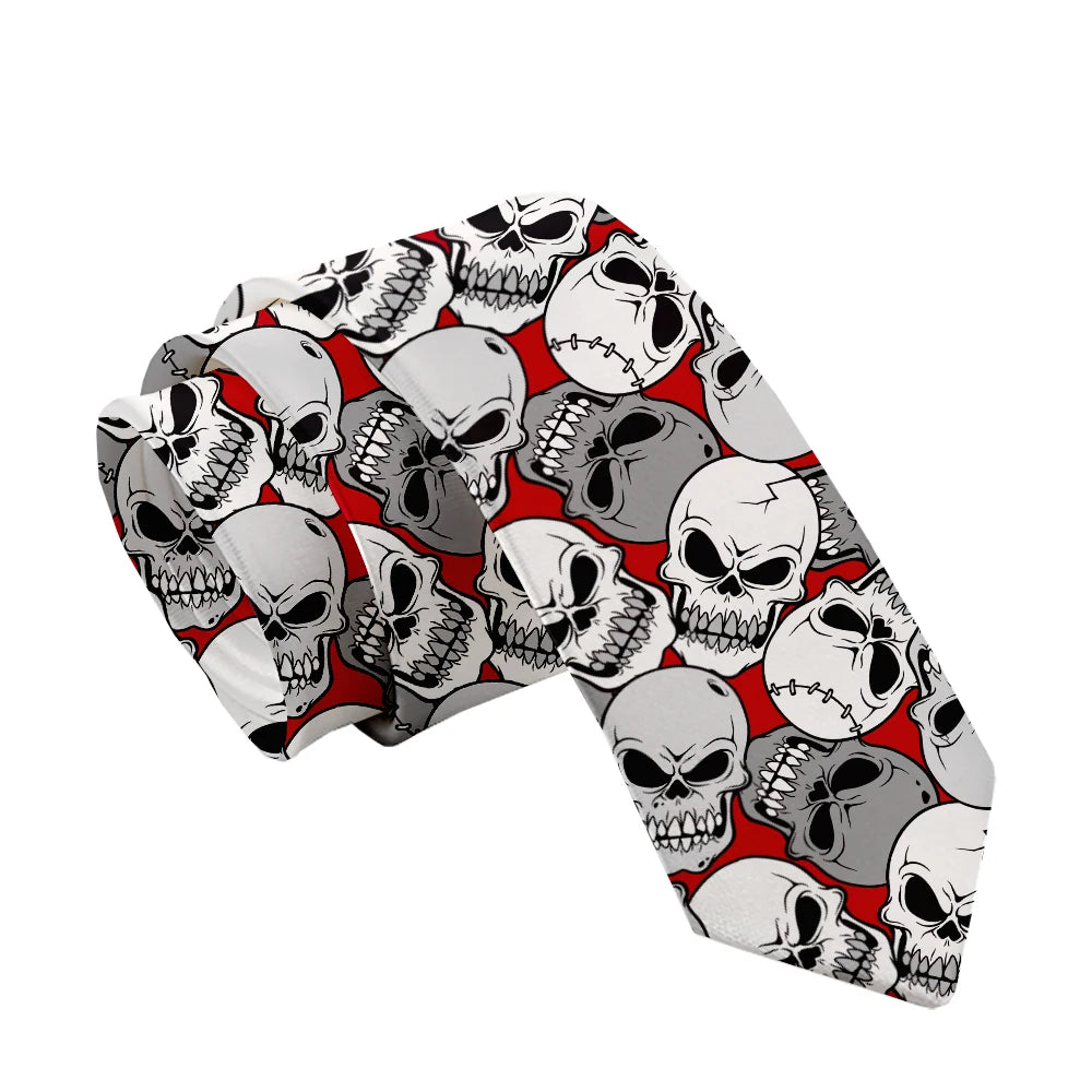 Fashion Skull 3D Printed Tie Art Design Personality Adult Wide Qme style6