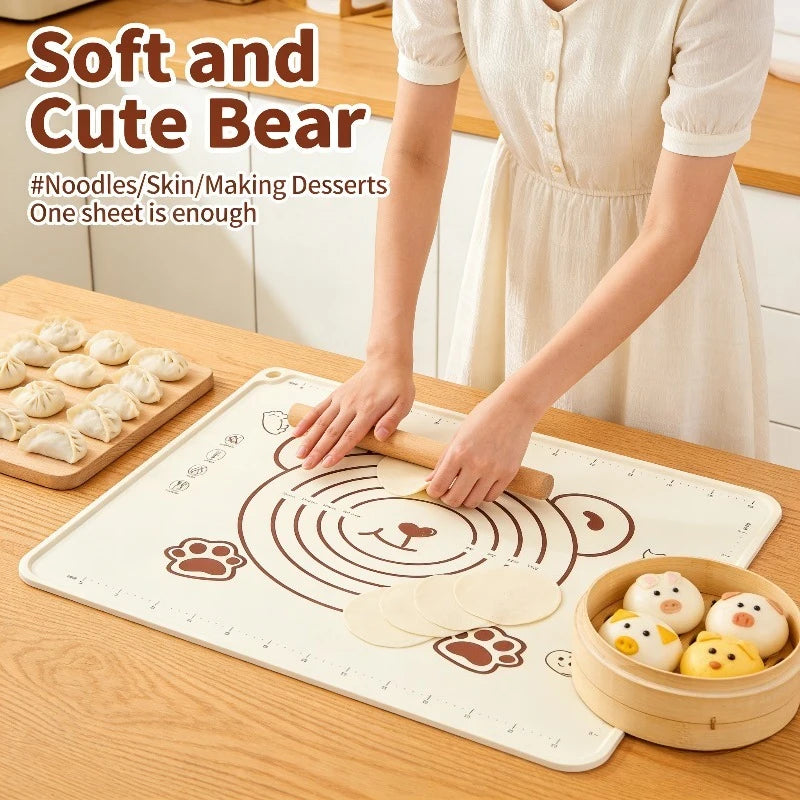 70 Silicone Pad Baking Mat Sheet Kneading Dough Kitchen Rolling Pizza Qme