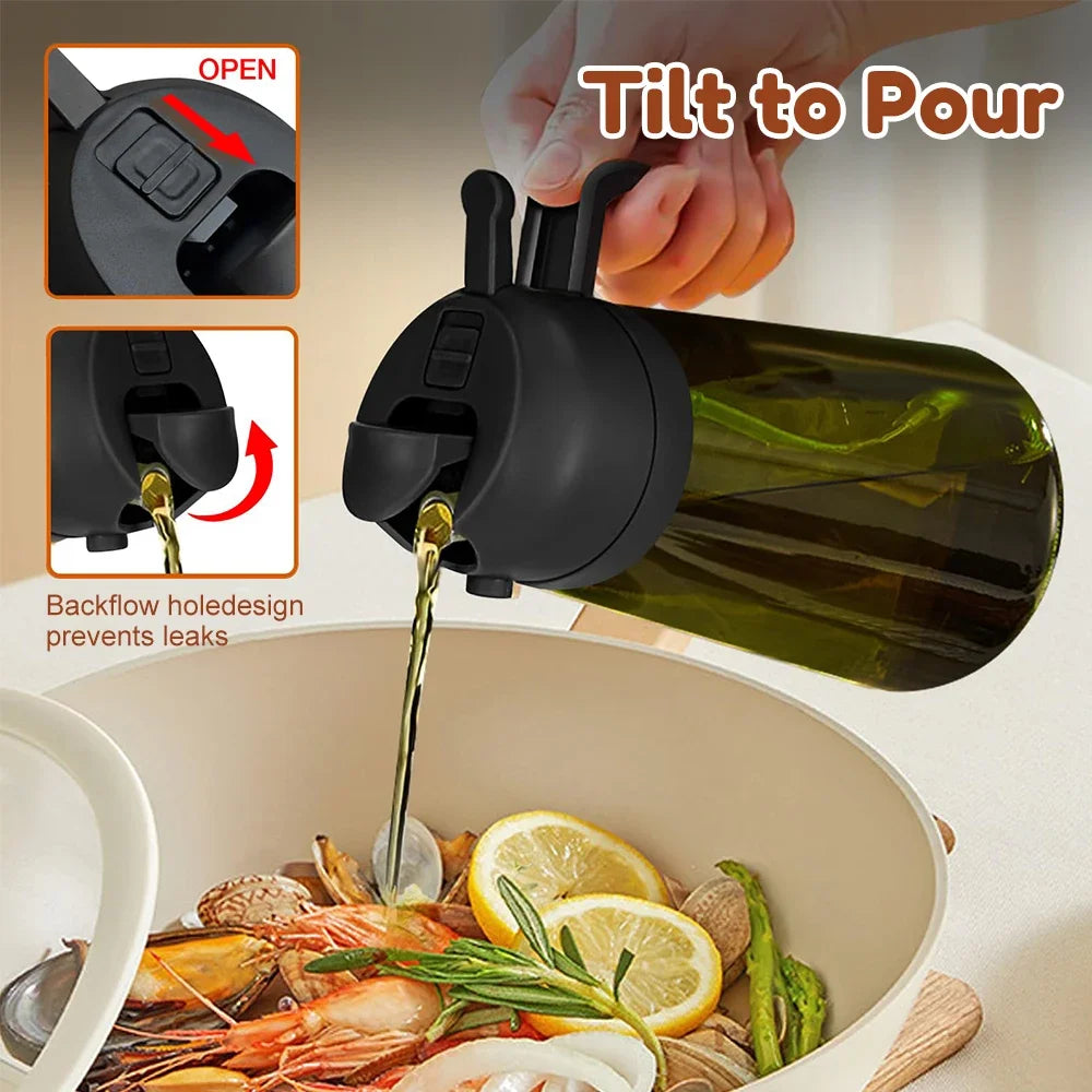 Light-blocking Dark Oil Sprayer Cooking 1 Olive Dispenser Bottle Qme