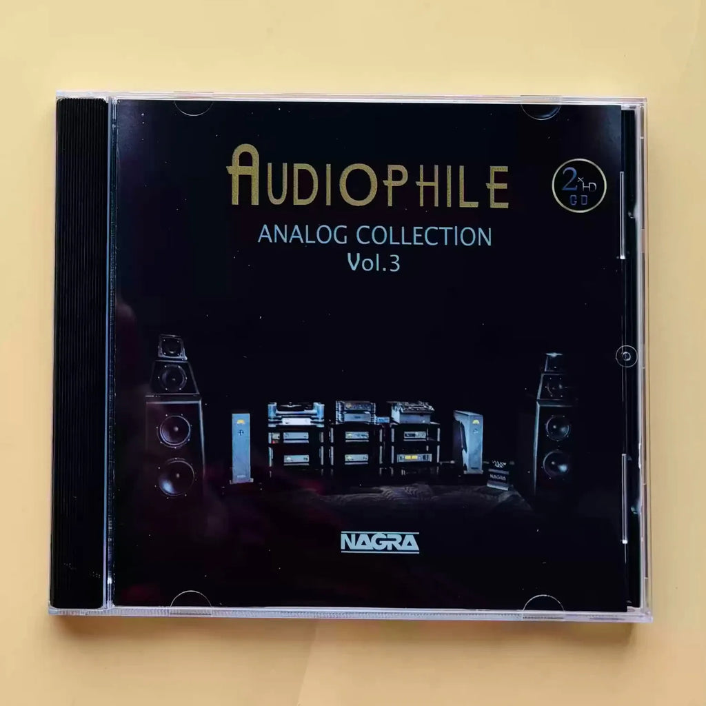 Audiophile Test Demo 2CD Album | Black Background Audio Equipment Themed Cover, High-Resolution Lossless Sound Edition Qme Audiophile Analog