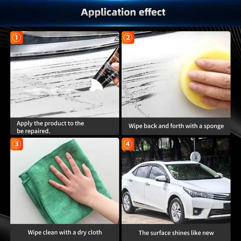 Car Scratch Repair Wax Sponge Remover Paint Care Tools Auto Body Qme